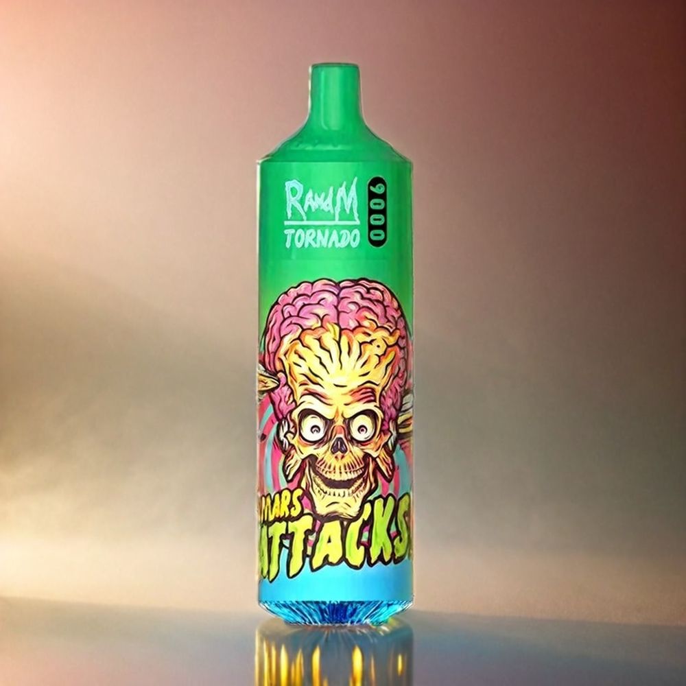 RandM Tornado 9000 Puffs Italia Ingrosso - Fragola Limonata | 850 mAh Ricaricabile, 18 mL, Display RGB, 54 Gusti