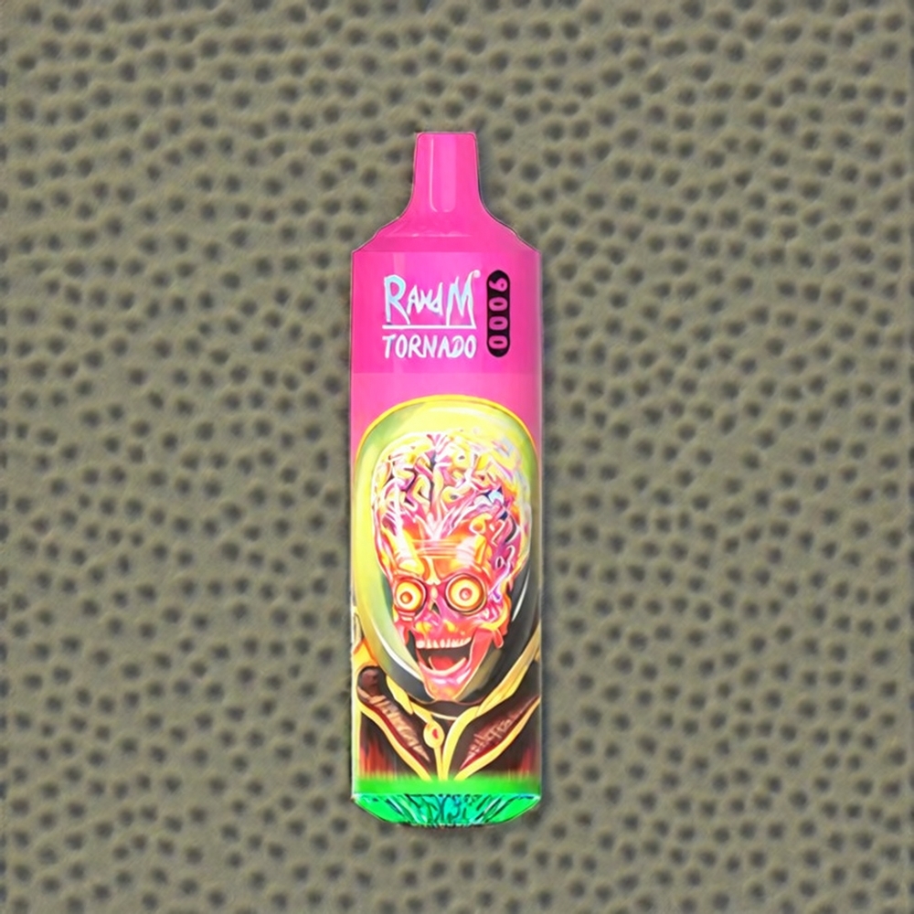 RandM Tornado 9000 Puffs Italia Ingrosso - Lampone Anguria - 18 mL e-liquid, 850 mAh Ricaricabile, Display RGB, 54 Gusti