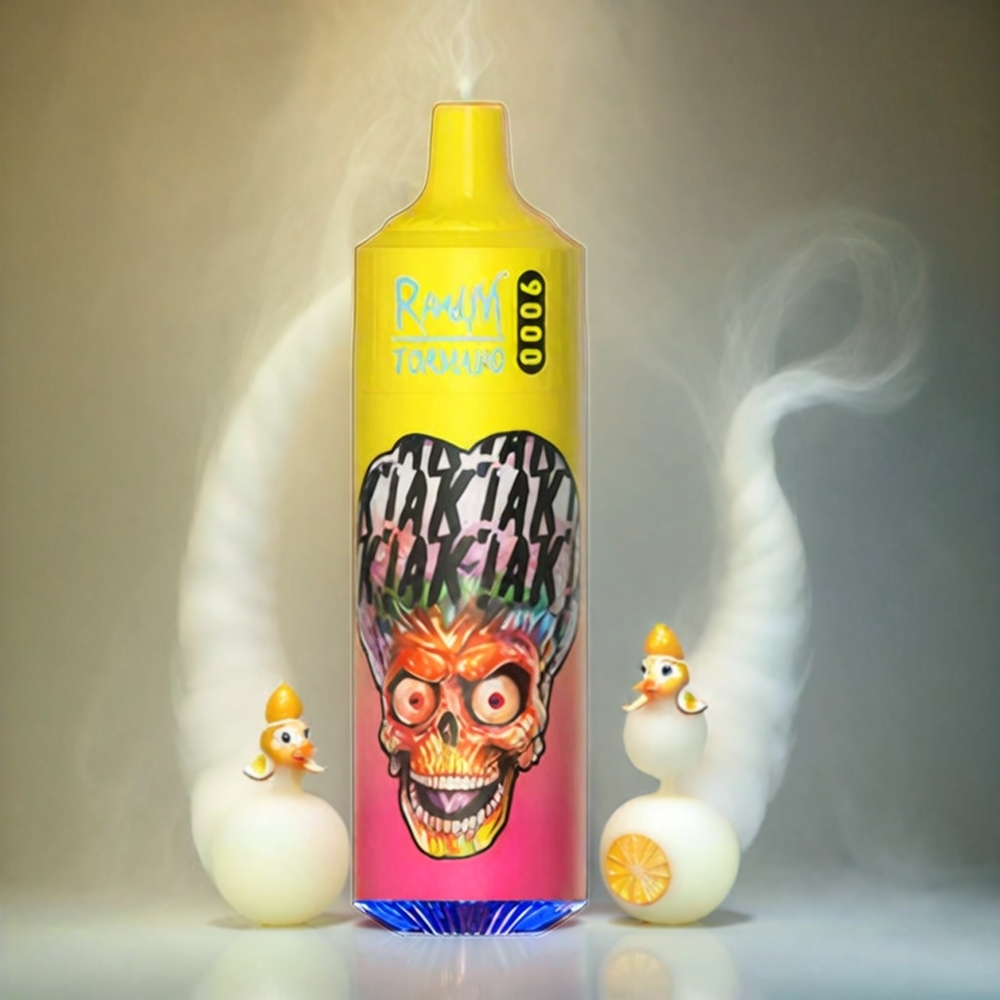 RandM Tornado 9000 Puffs Italia Ingrosso – Pepe Mango Ananas, 850 mAh Ricaricabile, Display RGB, 18 mL, Mesh Coil, 54 Gusti