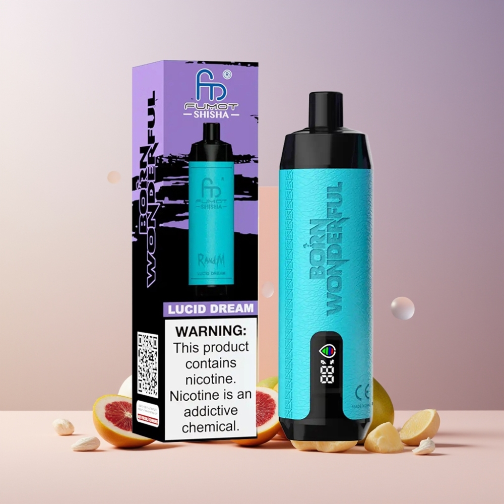 RandM Fumot Shisha 10000 Puff Italia Ingrosso Disposable Vape Sogno Lucido 18ml 0.5% Nicotina