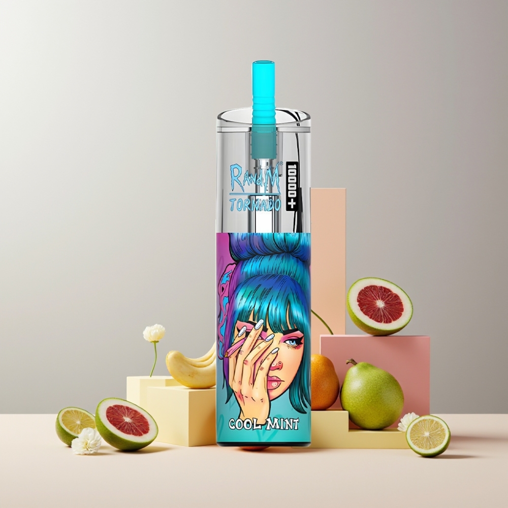 RandM Fumot Original Tornado 10000 Plus Italia ingrosso Disposable Vape Menta Fresca 20ml 850mAh Mesh Coil Type-C RGB