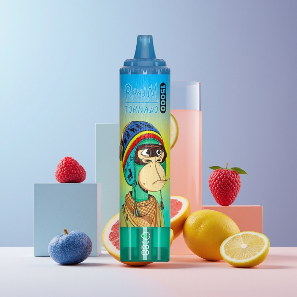 RandM Fumot Tornado 15000 Puff Italia Ingrosso Disposable Vape Mirtillo Limonata 25ml 850mAh Mesh Coil