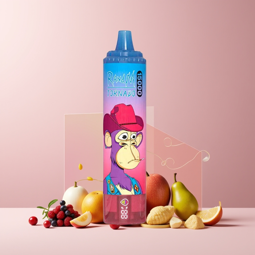 RandM Fumot Tornado 15000 Puff Italia Ingrosso Disposable Vape Misto di Bacche 25ml 850mAh Mesh LCD
