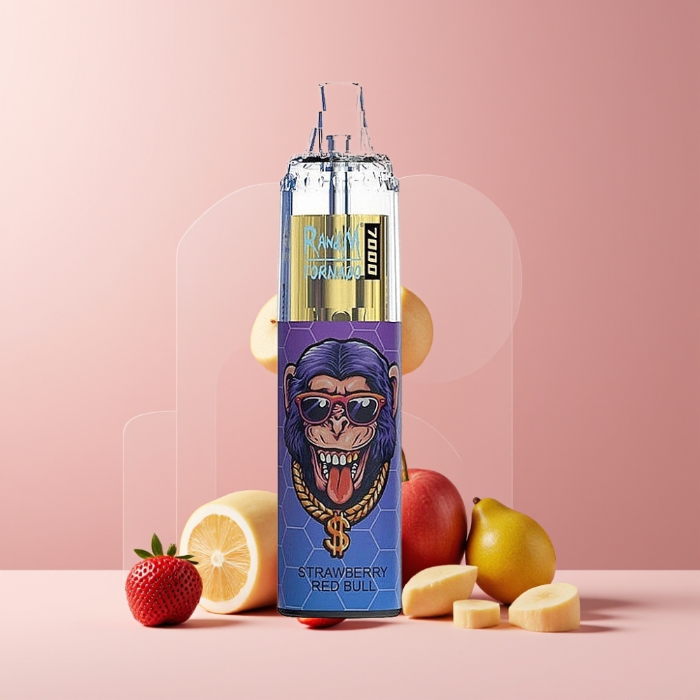 RandM Fumot Tornado 7000 Italia ingrosso - 14ML, 850MAH, Mesh Coil, Fragola Red Bull