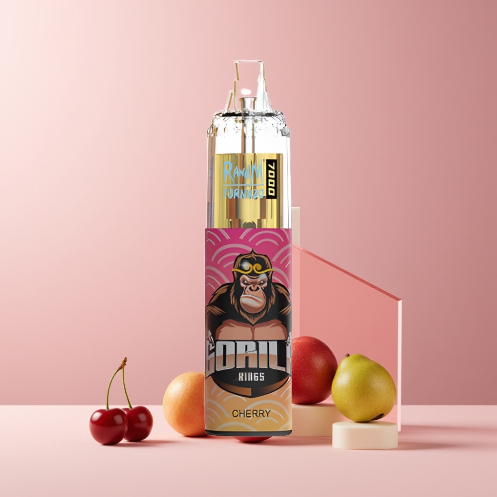 RandM Fumot Tornado 7000 Italia ingrosso - 14ML E-liquid, 850MAH, Mesh Coil, Aria Regolabile, Ciliegia