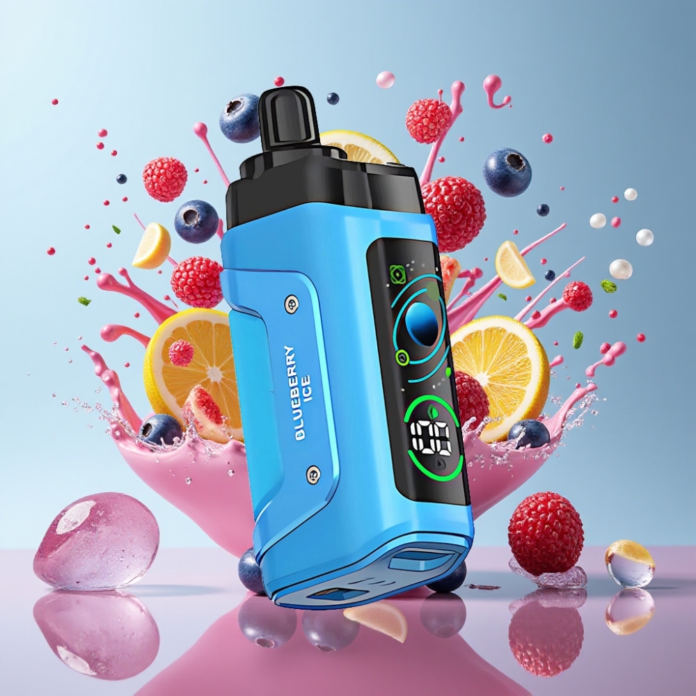 Razz Bar 45000 Puff Italia Ingrosso Sigaretta elettronica usa e getta Mirtillo Ghiaccio con Coil Mesh 1.0 Ohm e Batteria 650mAh