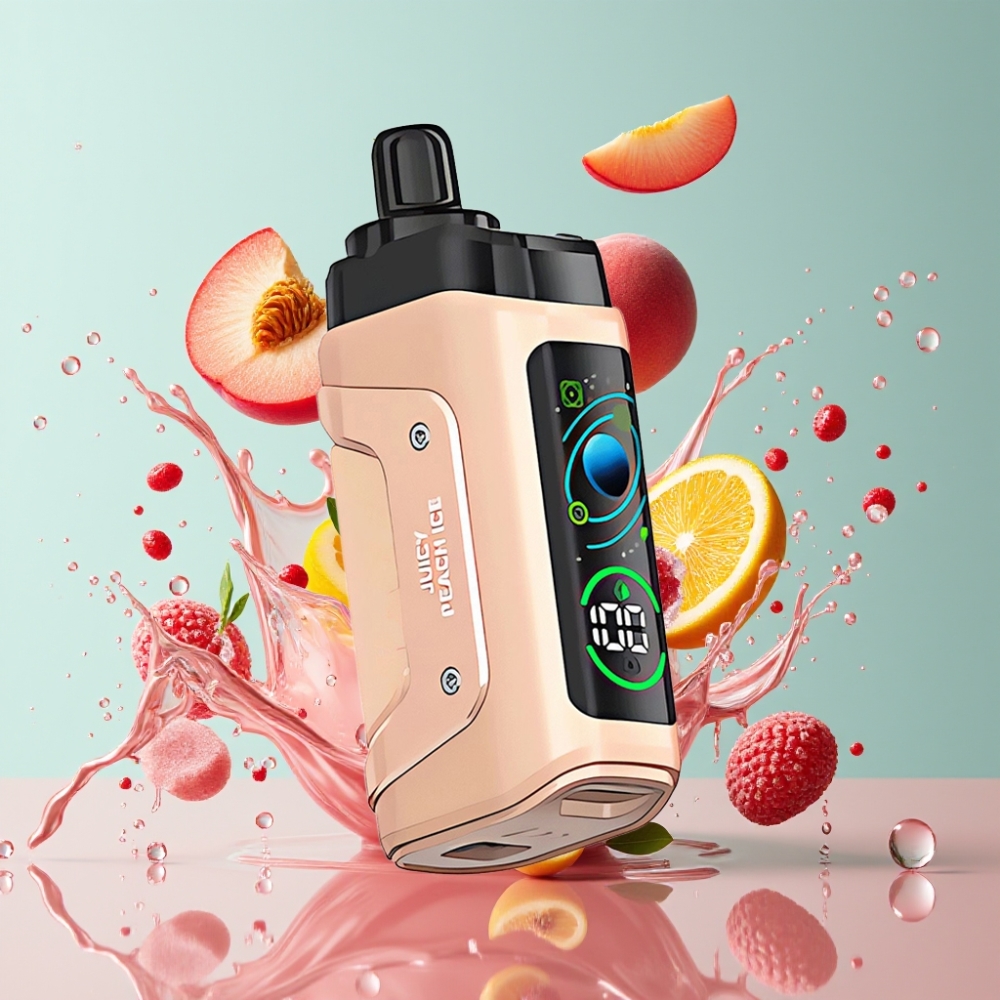 Razz Bar 45000 Puff Italia Ingrosso Sigaretta elettronica usa e getta Pesca Ghiacciata e Lampone con Batteria 650mAh e Tipo-C
