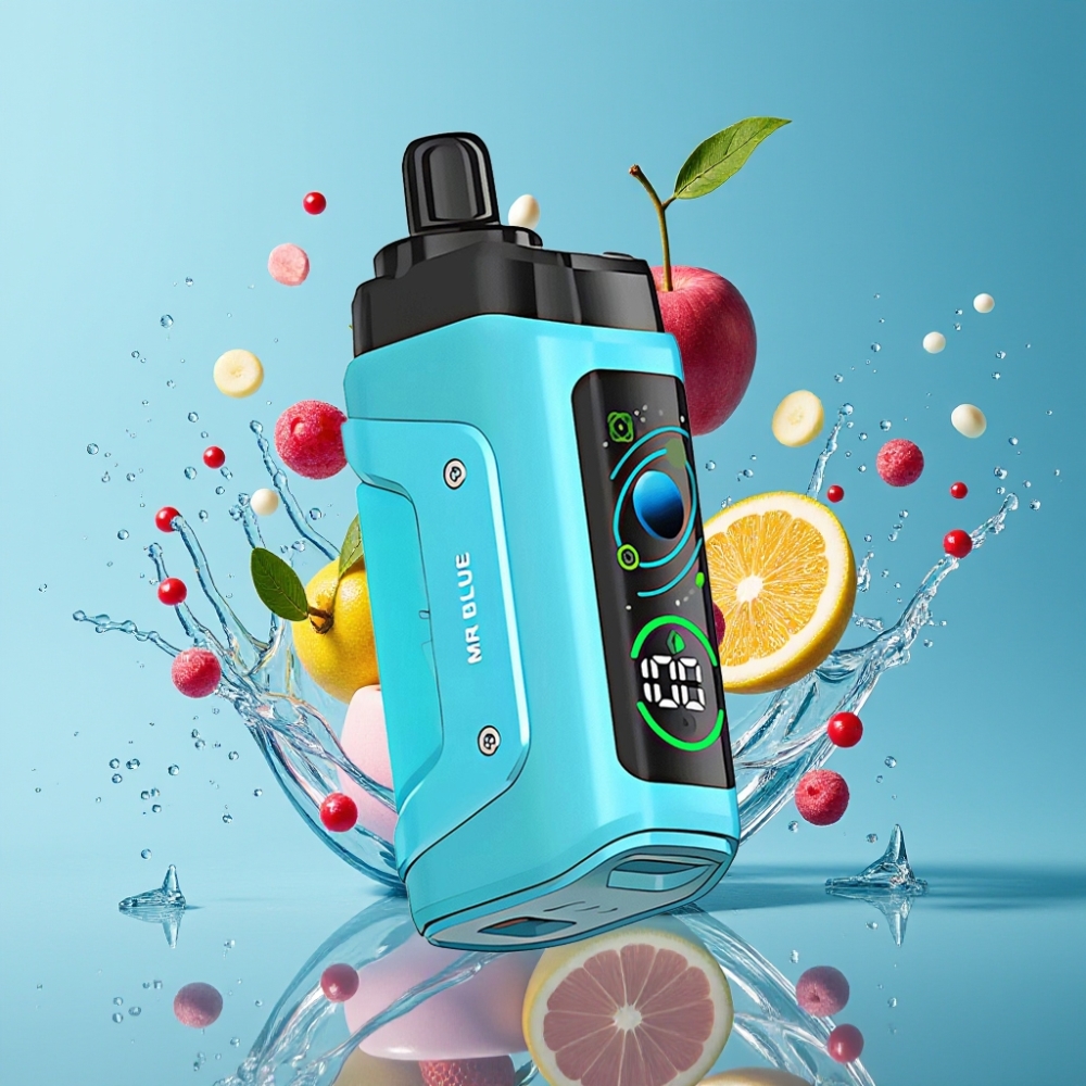 Razz Bar 45000 Puff Italia Ingrosso Sigaretta elettronica usa e getta Sig. Blu e Lampone, 1.0 Ohm, Ricaricabile Type-C