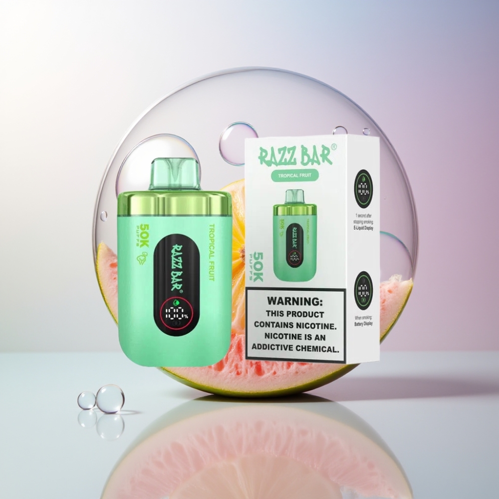 Razz Bar 50K Puffs Sigaretta elettronica usa e getta Frutti Tropicali Italia ingrosso 50000 Puff 650 Mah Type-C