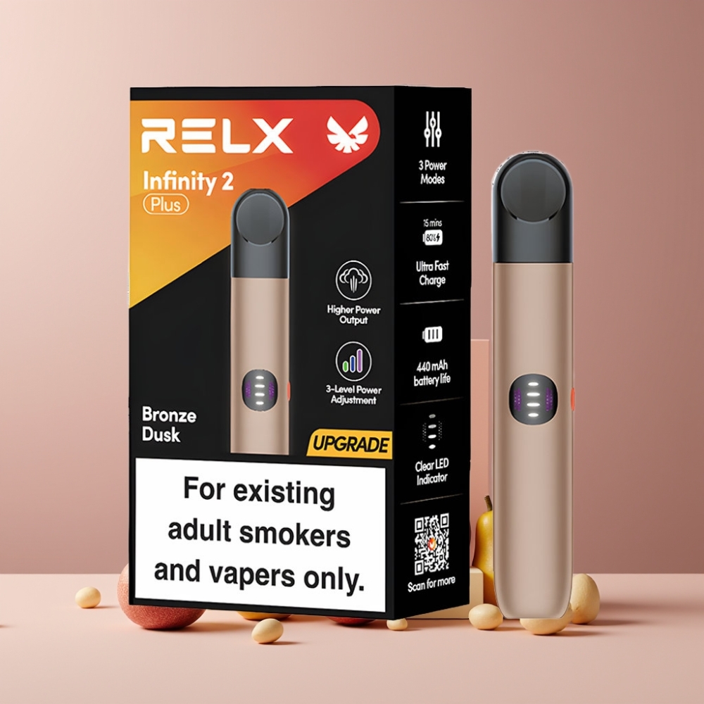 RELX Infinity 2 Plus Italia ingrosso - Crepuscolo Bronzo, 3 modalità, 10W, 440mAh, Type-C