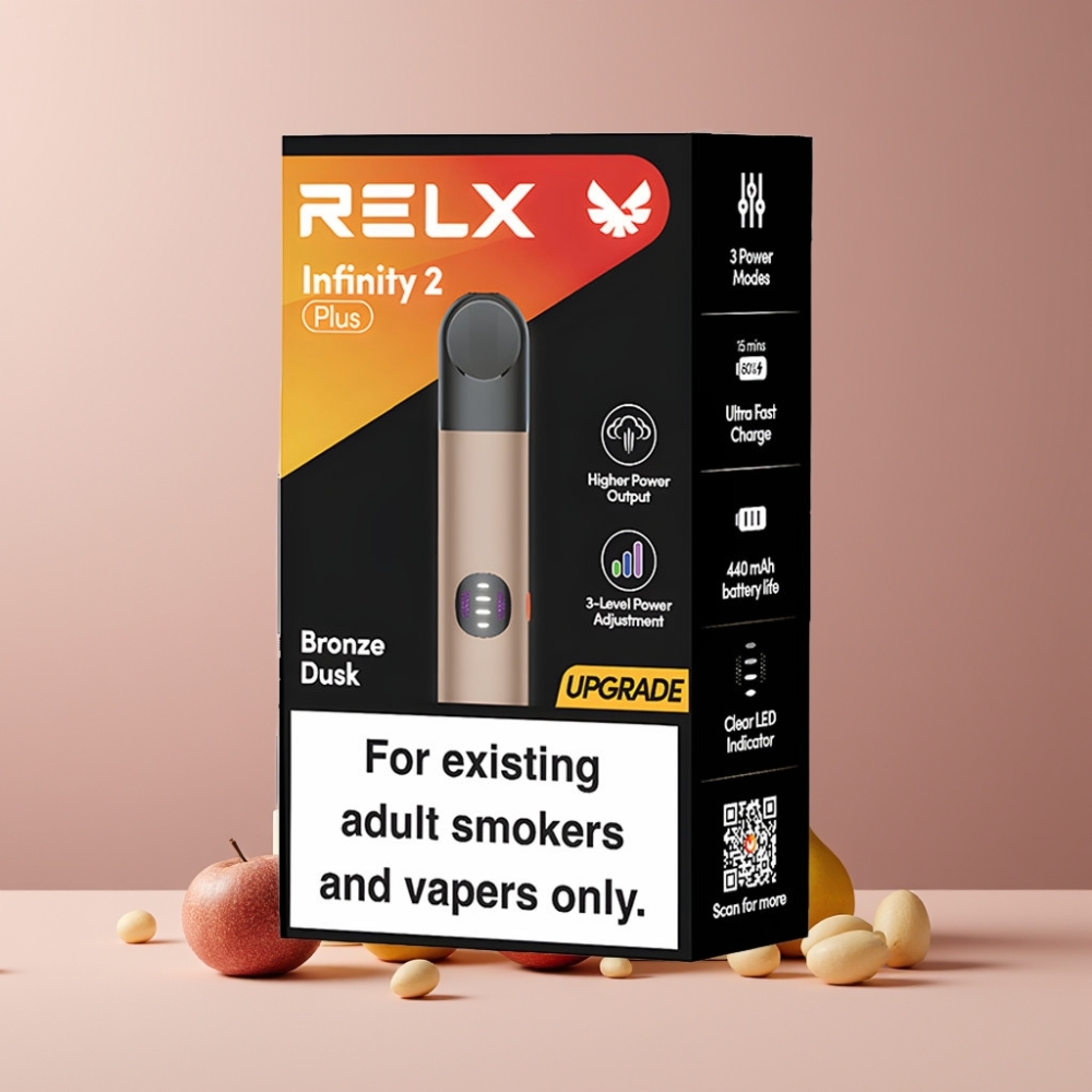 RELX Infinity 2 Plus Italia ingrosso - Crepuscolo Bronzo, 3 modalità, 10W, 440mAh, Type-C