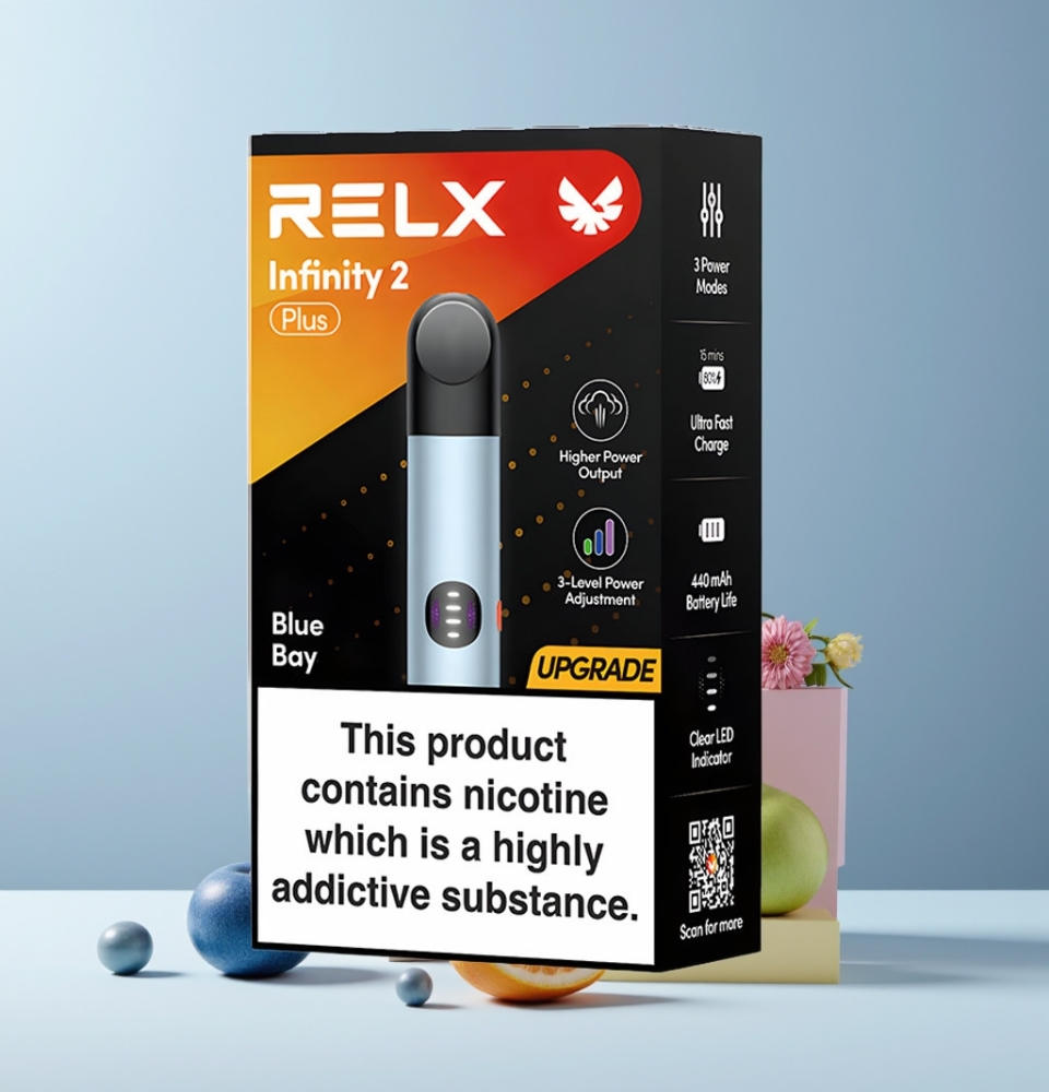 RELX Infinity 2 Plus Italia ingrosso Dispositivo Baia Blu 6.5W-10W 440mAh
