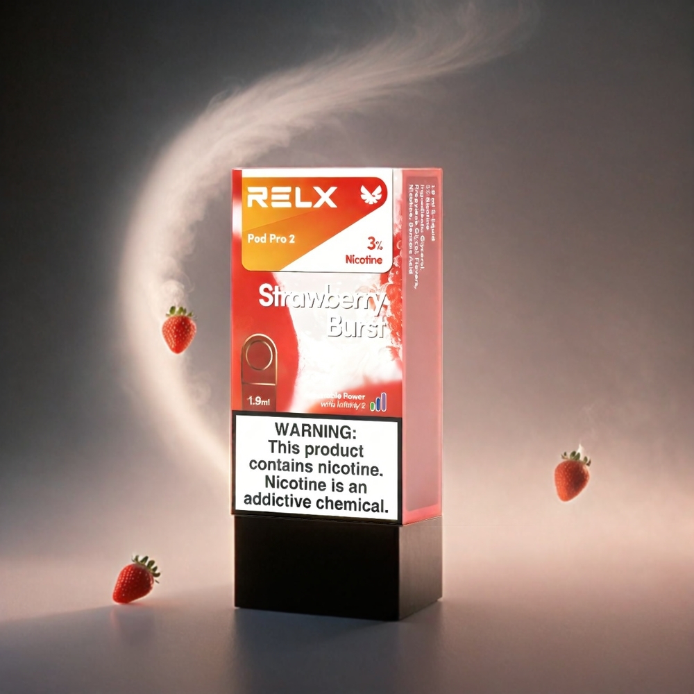 RELX Pod Pro 2 Italia Ingrosso - Fragola Esplosione | 3%-5% Nicotina | 600 Tiri | 1.9ml | 2/3 Pods | Modalità Eco (5.5W), Smooth (6.5W), Boost (8W)