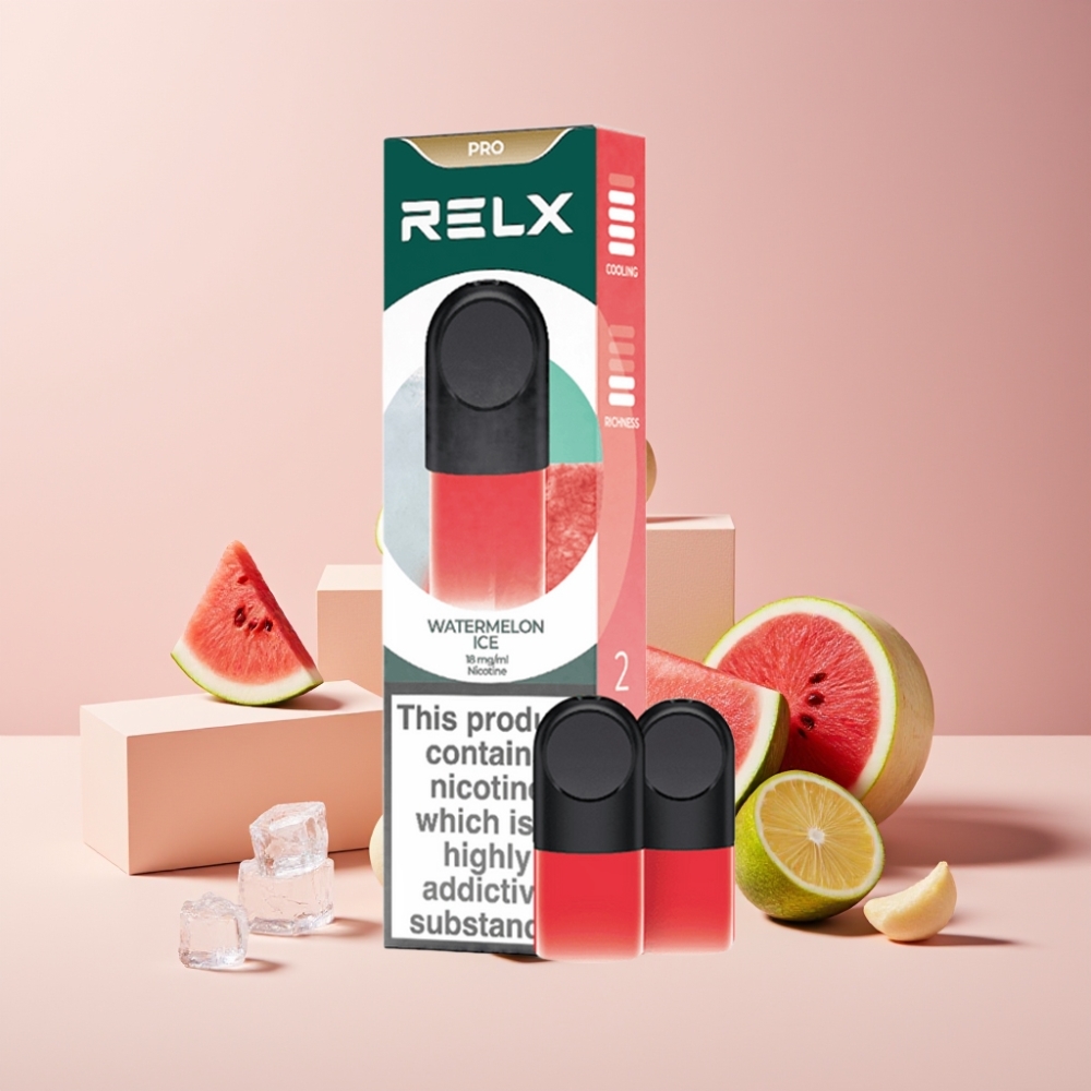 RELX Pod Pro Italia Ingrosso 1.8% Nicotina Gusto Anguria Ghiacciata 1.9ml