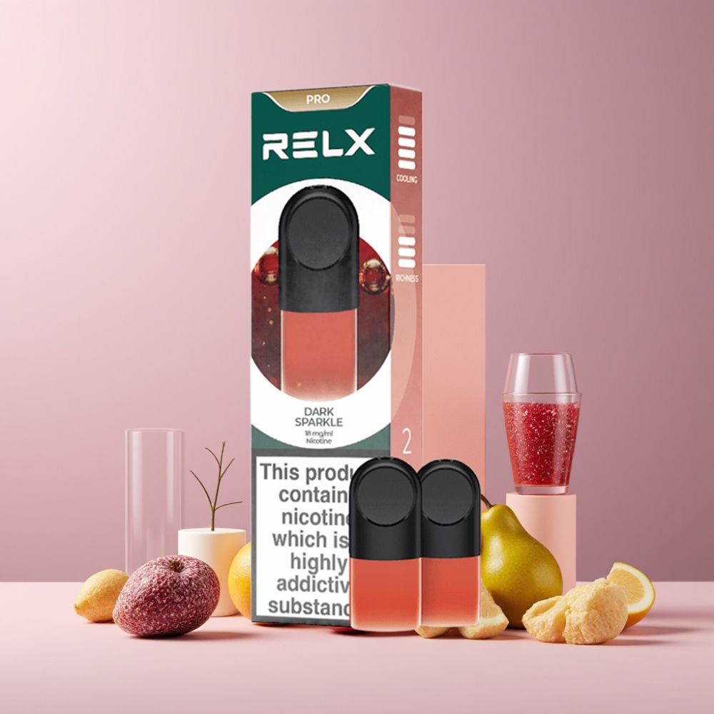 RELX Pod Pro Italia Ingrosso 1.8% Nicotina Scintillio Scuro Gusto Ricco 1.9ml