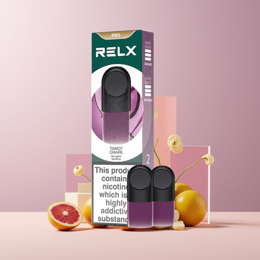 RELX Pod Pro Italia ingrosso - Uva Agrodolce 1.8% - 1.9ml - Gusto Ricco & Esperienza Morbida