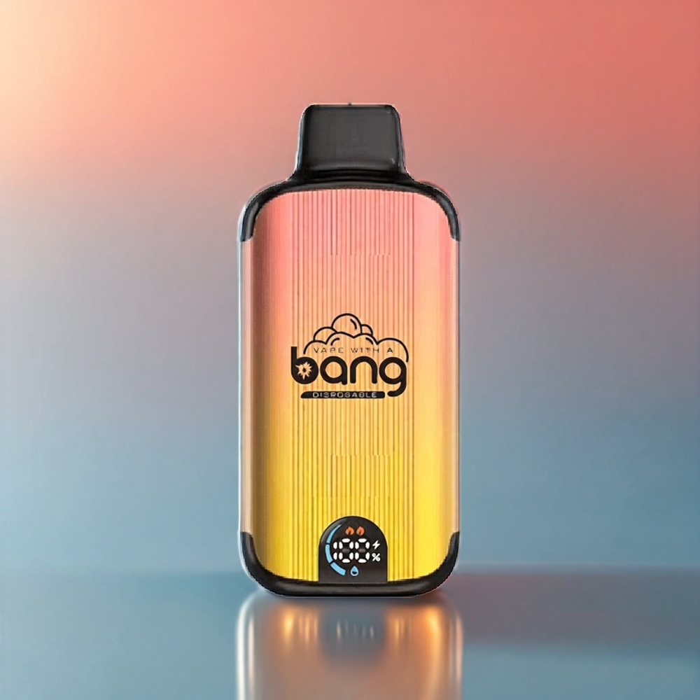 Bang 20000 Puff vape monouso Pesca Ghiaccio - Italia Ingrosso con Batteria 13400, Ricarica Type-C, Dual Bobina a maglie e Schermo Intelligente (0%-5% Nicotina)