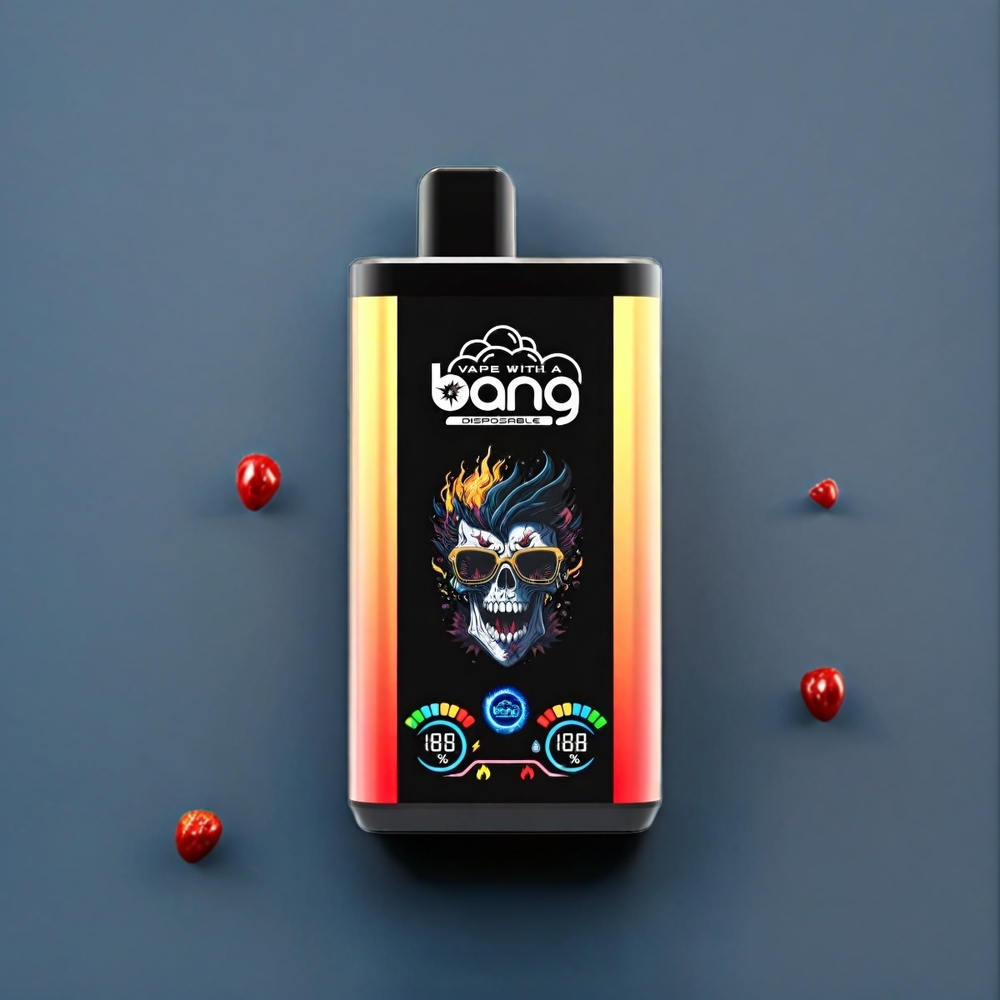 Bang 30K Pro 30000 Puff Italia Ingrosso vape monouso Drago Nero Ghiaccio & Fragola Banana con 36ml E-Liquid, 550mAh, Dual-Flavor System