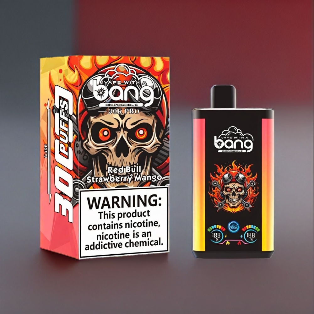 Bang 30K Pro 30000 Puff Italia Ingrosso vape monouso Red Bull & Mango Fragola e 36ml 550mAh Dual-Flavor System