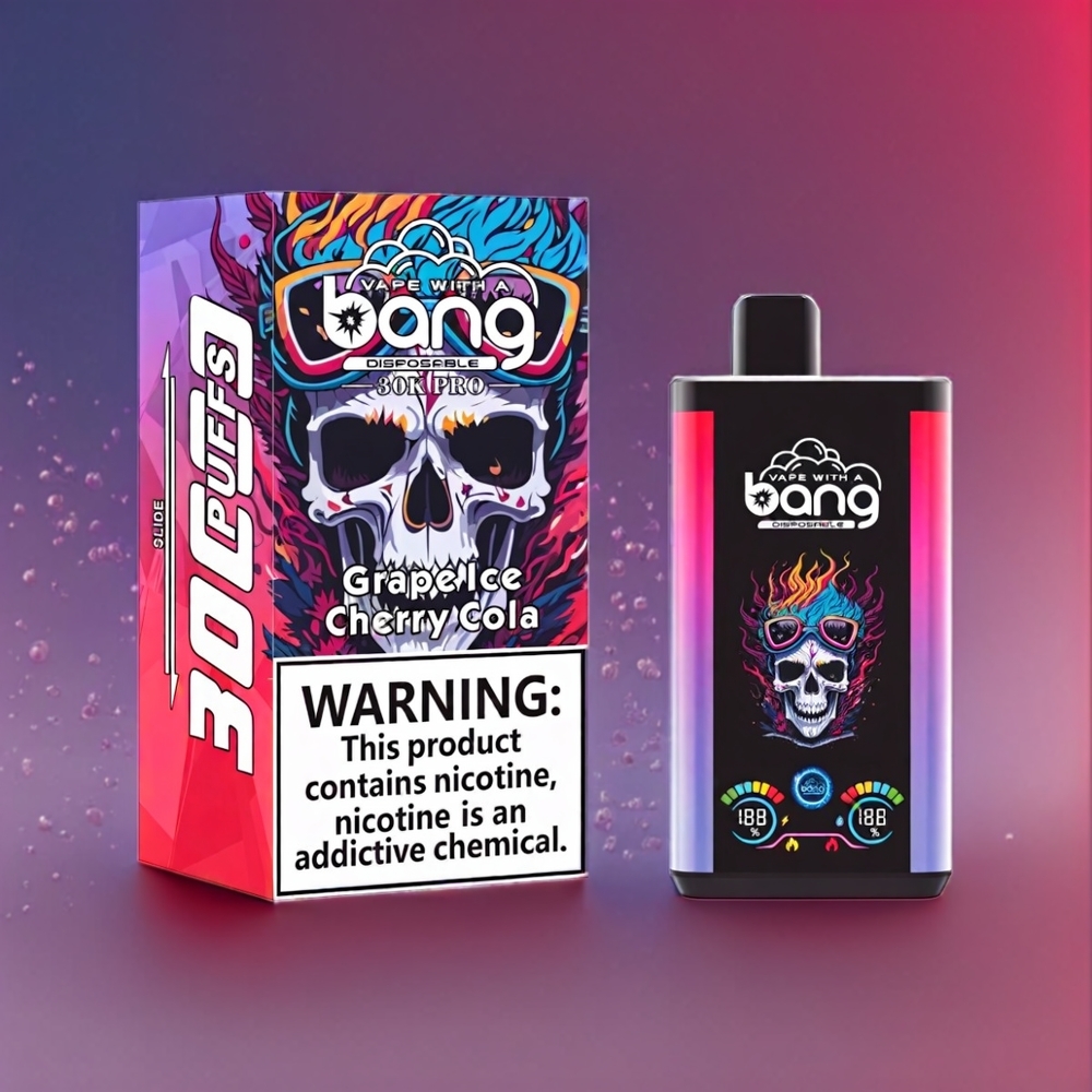 Bang 30K Pro 30000 Puff Italia Ingrosso vape monouso Uva Ghiacciata & Cola Ciliegia con 36ml e 550mAh