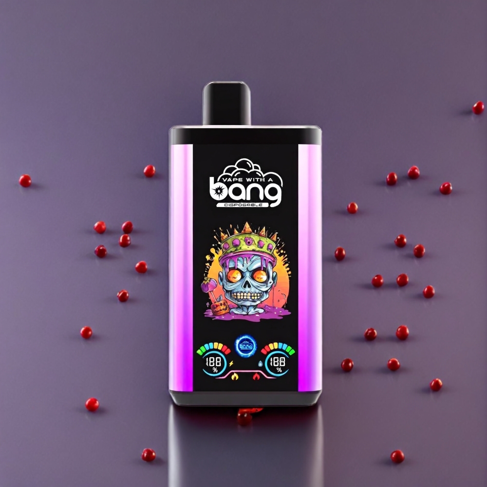 Bang 30K Pro 30000 Puff Italia ingrosso vape monouso Pioggia Viola & Fragola Lampone Ciliegia Ghiaccio con 36ml di E-Liquid, 550mAh, Dual-Flavor System, Nicotina 0%/2%/3%/5%