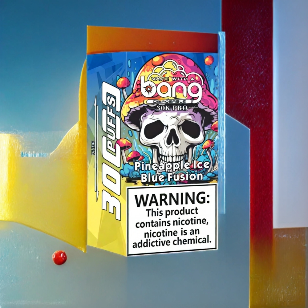 Bang 30K Pro 30000 Puffs vape monouso Ananas Ghiaccio & Blu Fusion Italia ingrosso con 36ml e 550mAh
