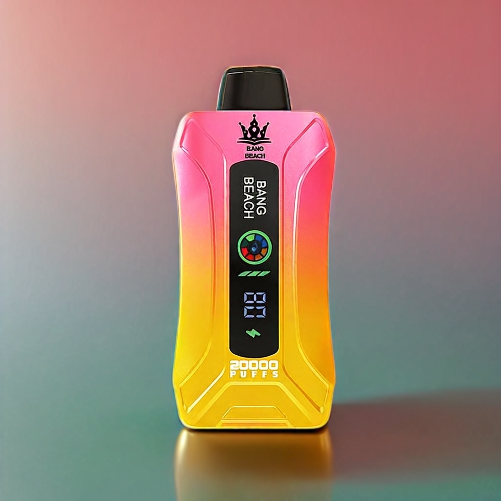 Bang Beach 20000 Puff vape monouso Pesca Mango Italia Ingrosso - 35ml E-Liquid, 650mAh Batteria, Schermo Smart, Design Ergonomico