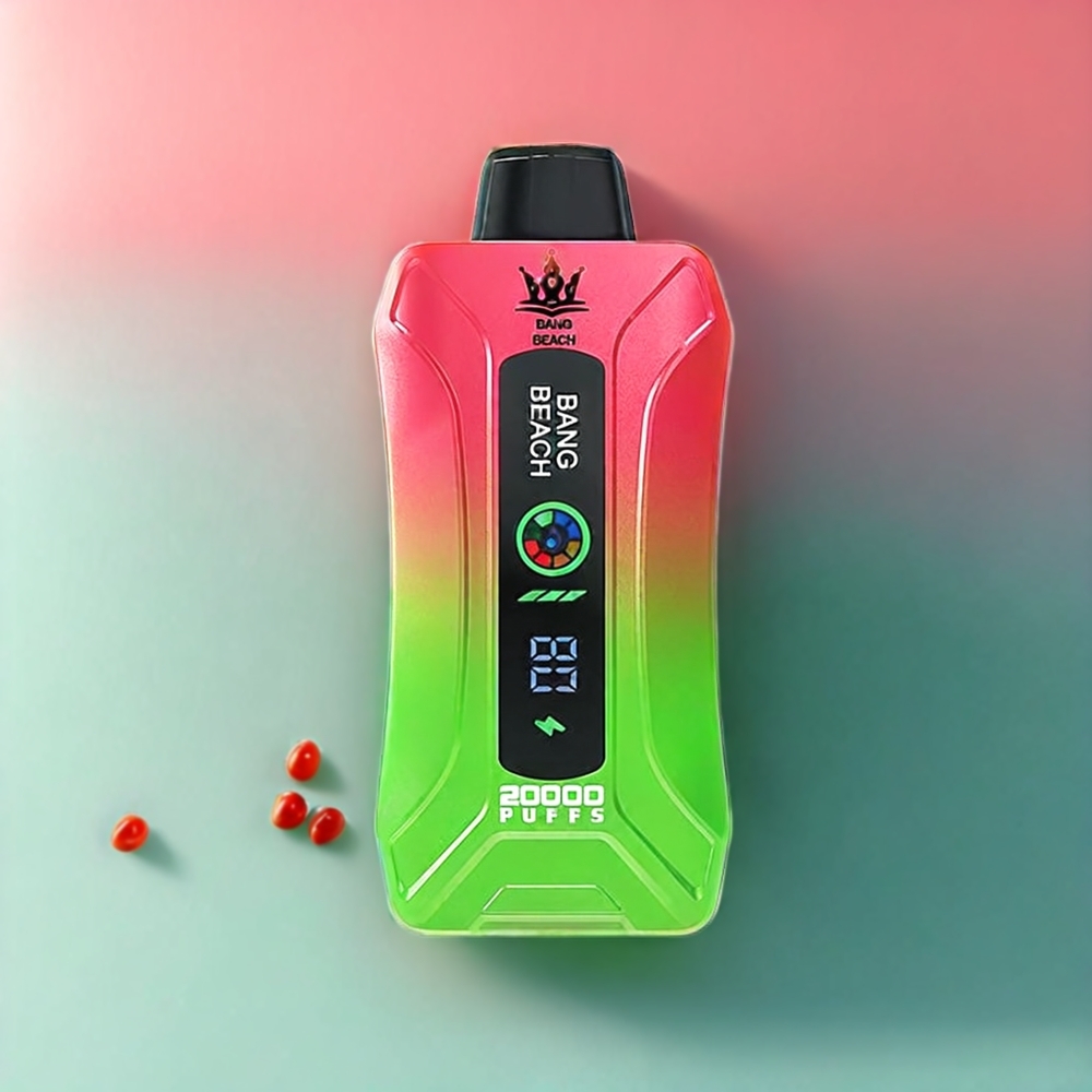 Bang Beach 20000 Puffs Italia Ingrosso vape monouso Anguria Ghiacciata con Display Intelligente, 35ml, 650mAh, 0%-5% Nicotina