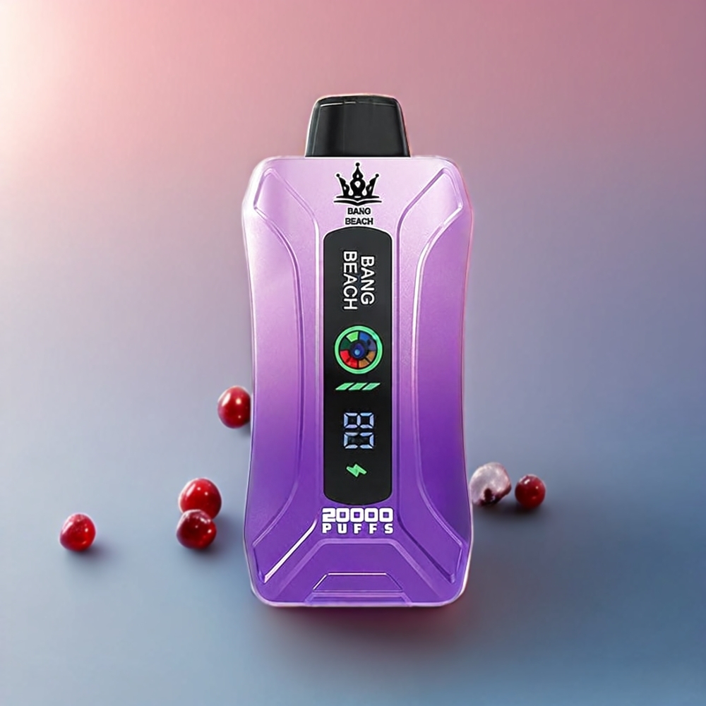 Bang Beach 20000 Puffs vape monouso Ghiaccio Uva con Schermo Intelligente, 35ml, 650mAh - Italia Ingrosso