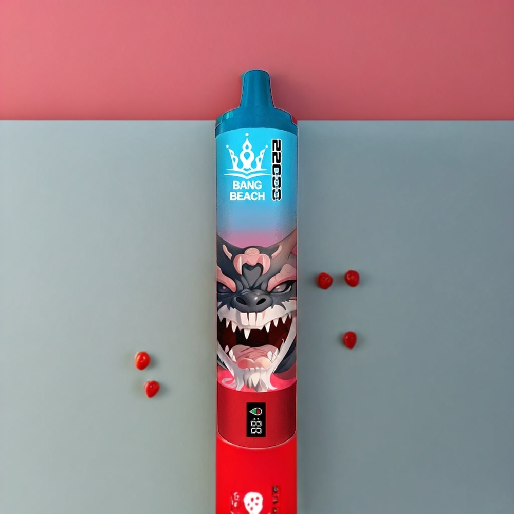 Bang Beach 22000 Puff Italia ingrosso - Dispositivo di Svapo Monouso con Gusto Fragola Anguria, 36ml di Liquido, Batteria 650mAh, Concentrazione di Nicotina 0%-5%