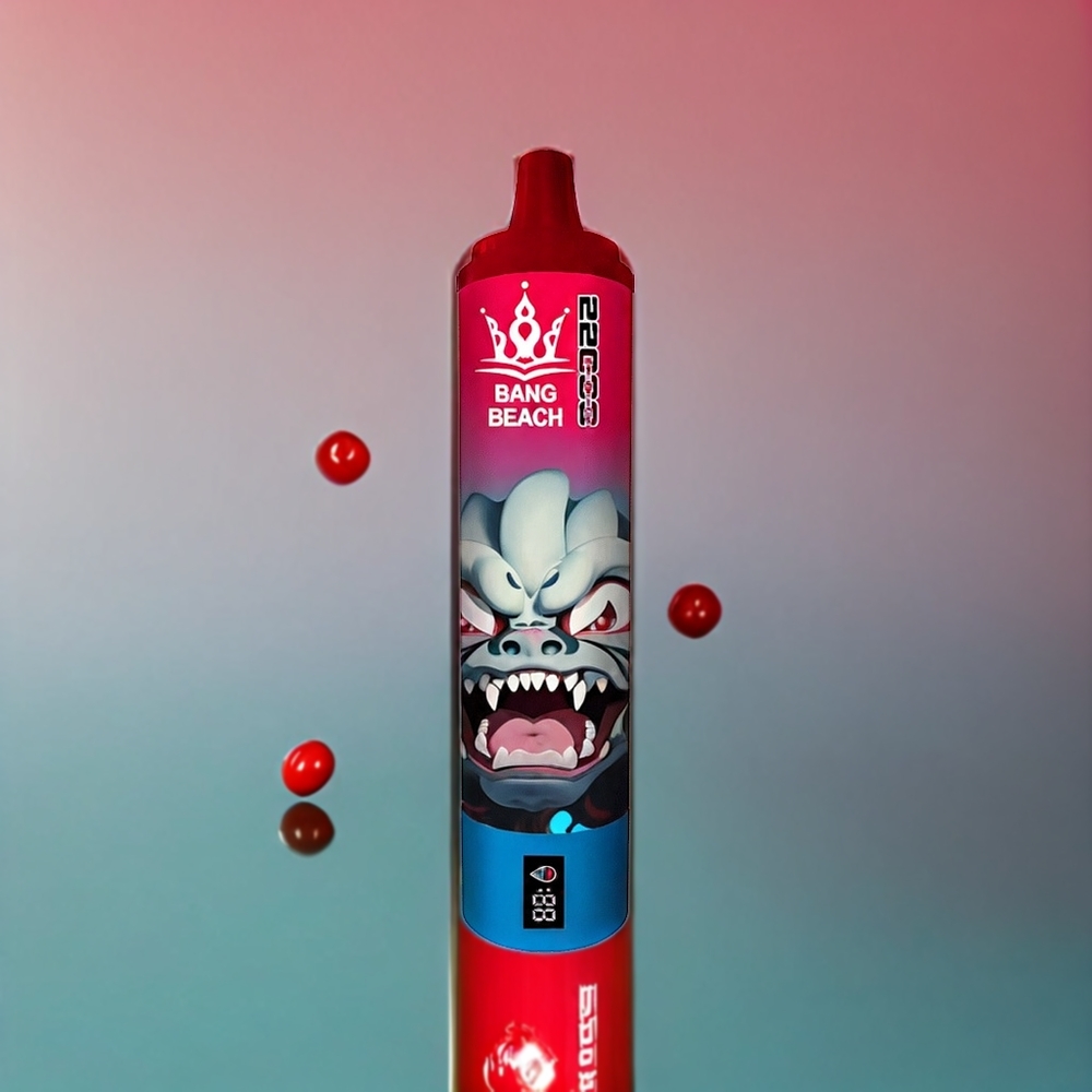 Bang Beach 22000 Puff vape monouso Ciliegia - 36ml E-Liquid, 650mAh Batteria, Nicotina 0%/2%/3%/5% - Italia Ingrosso