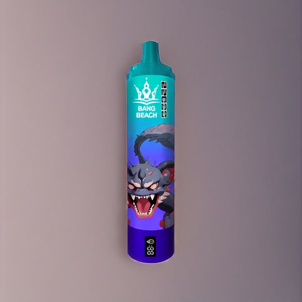 Bang Beach 22000 Puffs vape monouso Uva Ghiacciata Italia Ingrosso - 36ml, 650mAh, Nicotina 0%/2%/3%/5%