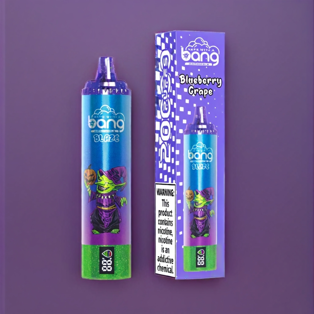 Bang Blaze Tornado 20000 Puff Italia Ingrosso vape monouso Mirtillo Uva con Ricarica Type-C, Flusso d'Aria Personalizzabile e 0%,2%,3%,5% Nicotina