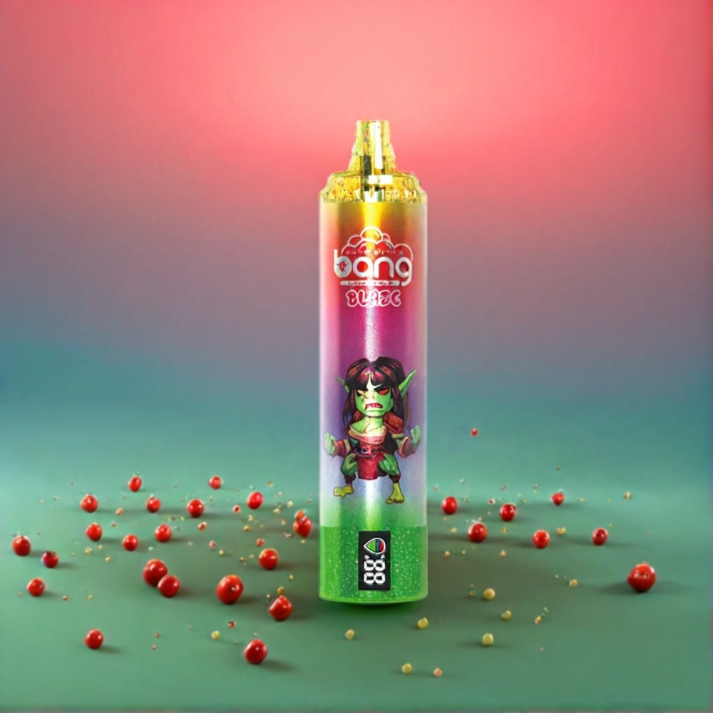 Bang Blaze Tornado 20000 Puff vape monouso Italia Ingrosso con Ricarica Type-C, Flusso d'Aria Personalizzabile e Nicotina 0%,2%,3%,5% - Gusto Anguria Bubblegum