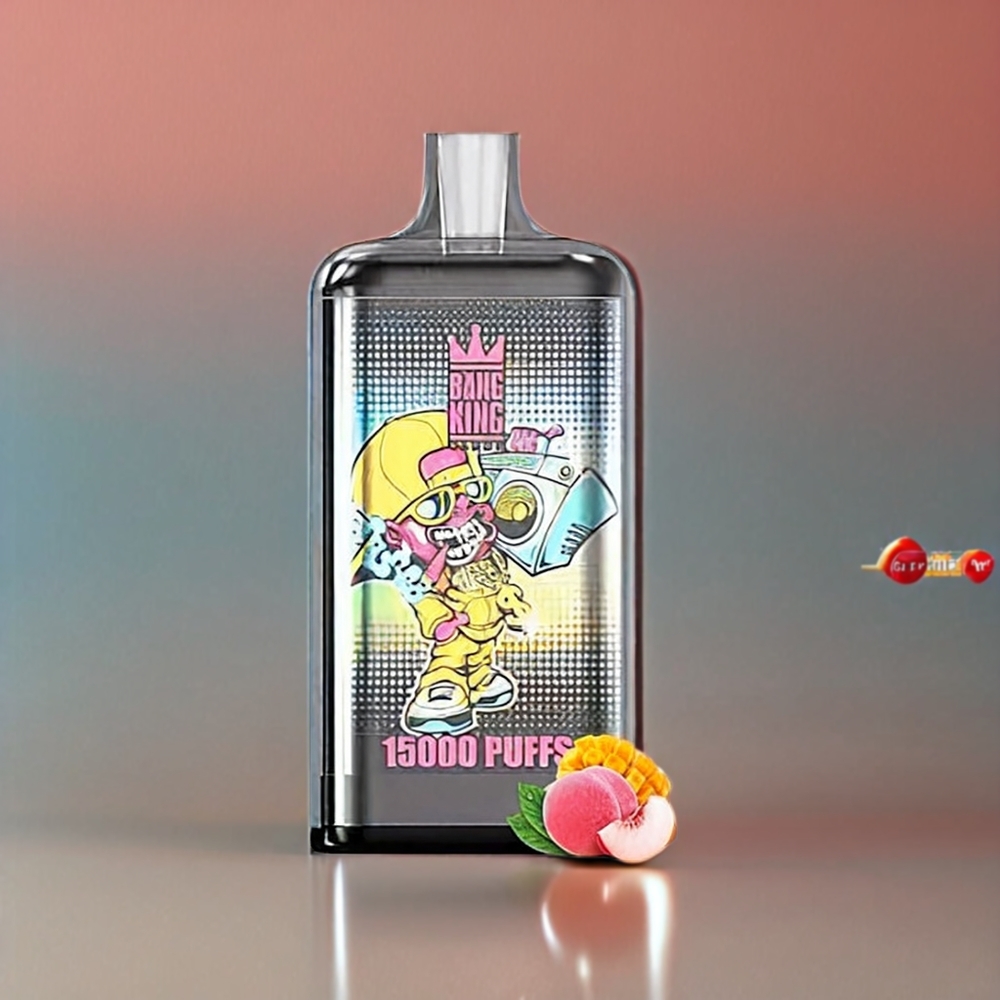 Bang King 15000 Puffs Italia Ingrosso vape monouso Pesca Mango - 21ml, 550 mAh, 0%-5% Nicotina, Design Colorato e Giocoso