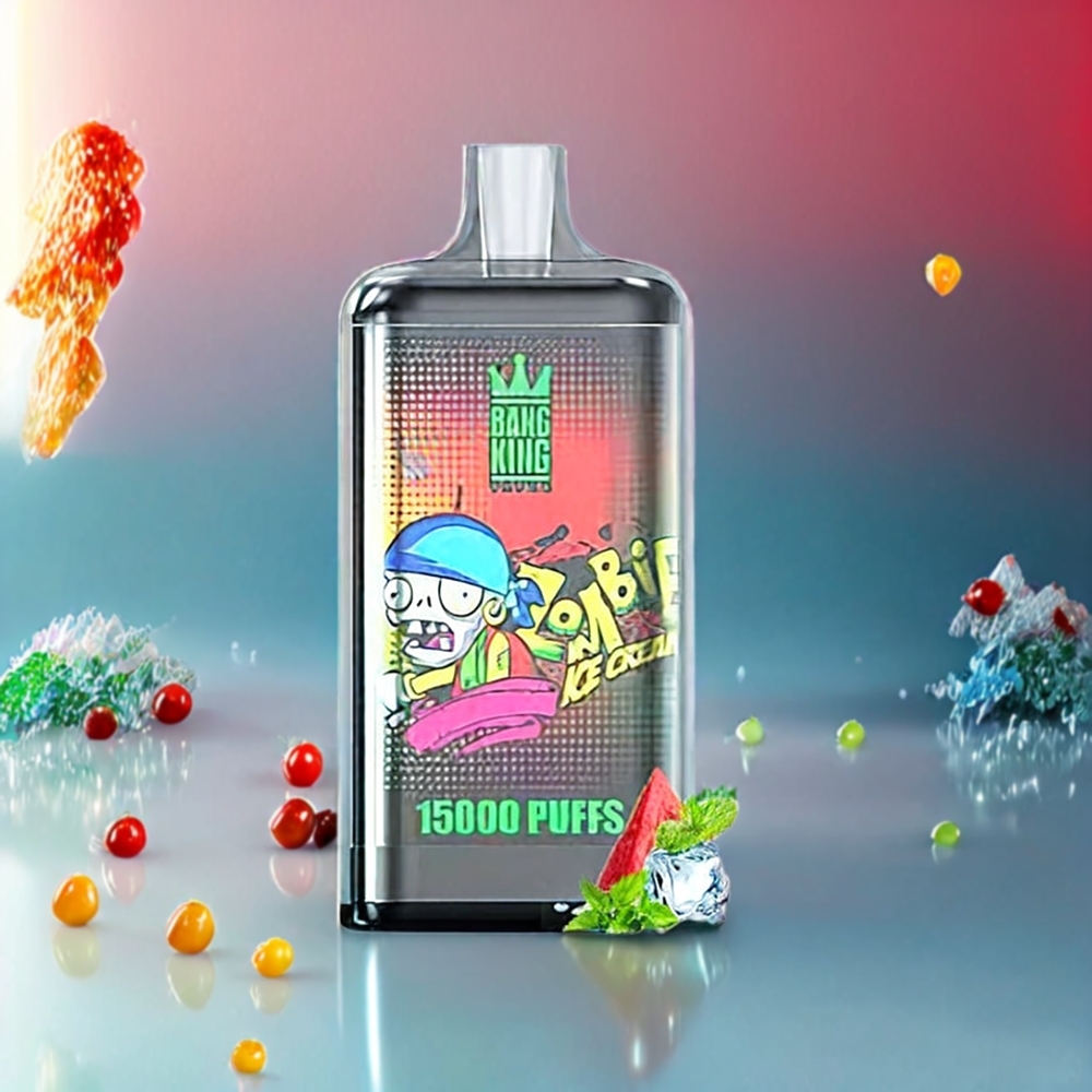 Bang King 15000 Puffs Italia ingrosso vape monouso Ghiaccio Lussureggiante con 21ml di E-Liquid e 550 mAh Batteria - Nicotina 0%, 2%, 3%, 5% - Design Colorato e Giocoso