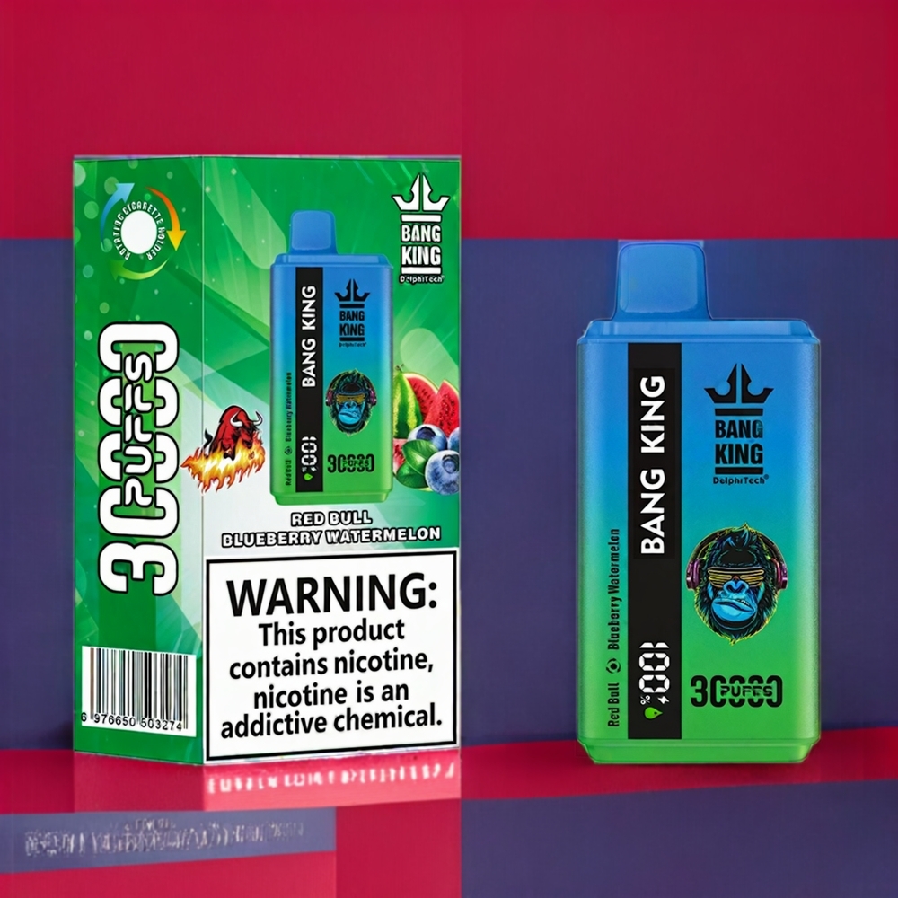 Bang King 30000 Puff Italia Ingrosso vape monouso Red Bull Mirtillo Anguria con 36ml di E-Liquid e 550mAh Batteria