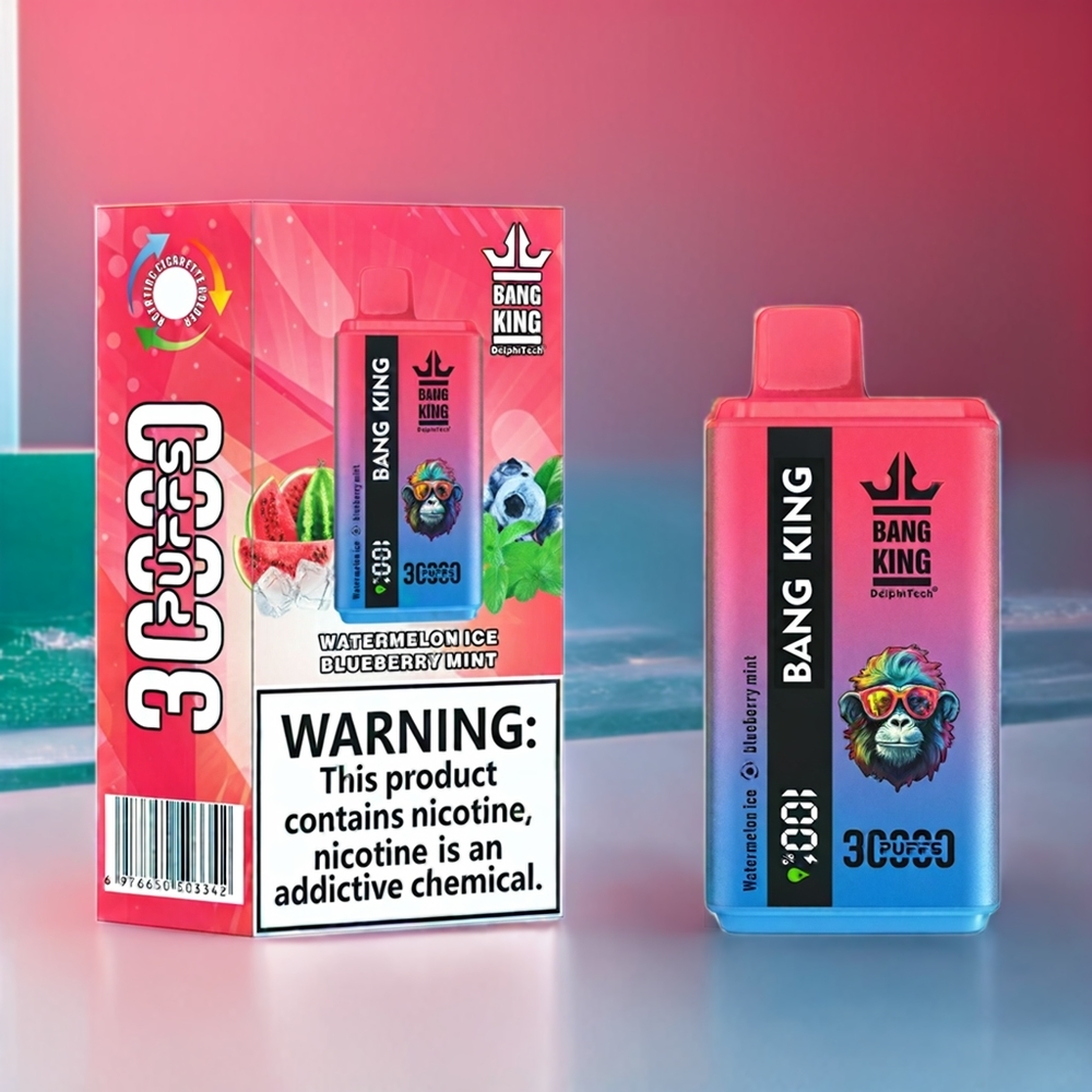 Bang King 30000 Puff vape monouso Anguria Ghiaccio Mirtillo Menta Italia Ingrosso 36ml 550mAh Type-C