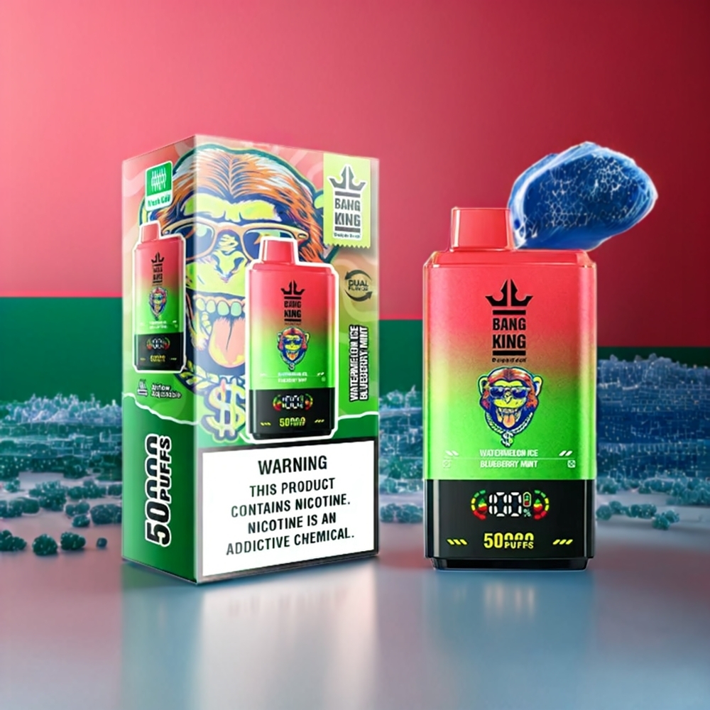 Bang King 50000 vape monouso Anguria Ghiaccio Mirtillo Menta - Italia Ingrosso - 50ml/850mAh/Type-C