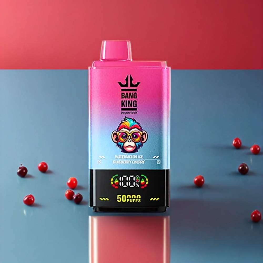 Bang King 50000 vape monouso Anguria Mirtillo Ciliegia Italia Ingrosso con 50ml E-liquid, 850mAh Batteria e 50000 Puff