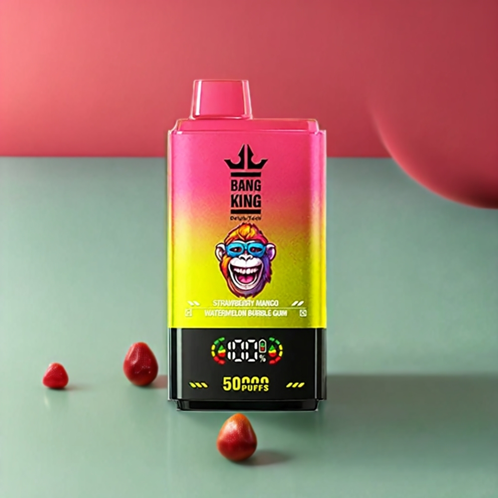 Bang King 50000 vape monouso Italia Ingrosso - Fragola Mango Anguria Bubble Gum - 50ml E-liquid, 850mAh Batteria, Type-C Charging