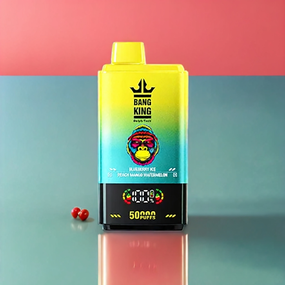 Bang King 50000 vape monouso Italia Ingrosso - Mirtillo Ghiaccio Pesca Mango Anguria con 50ml e 850mAh Batteria