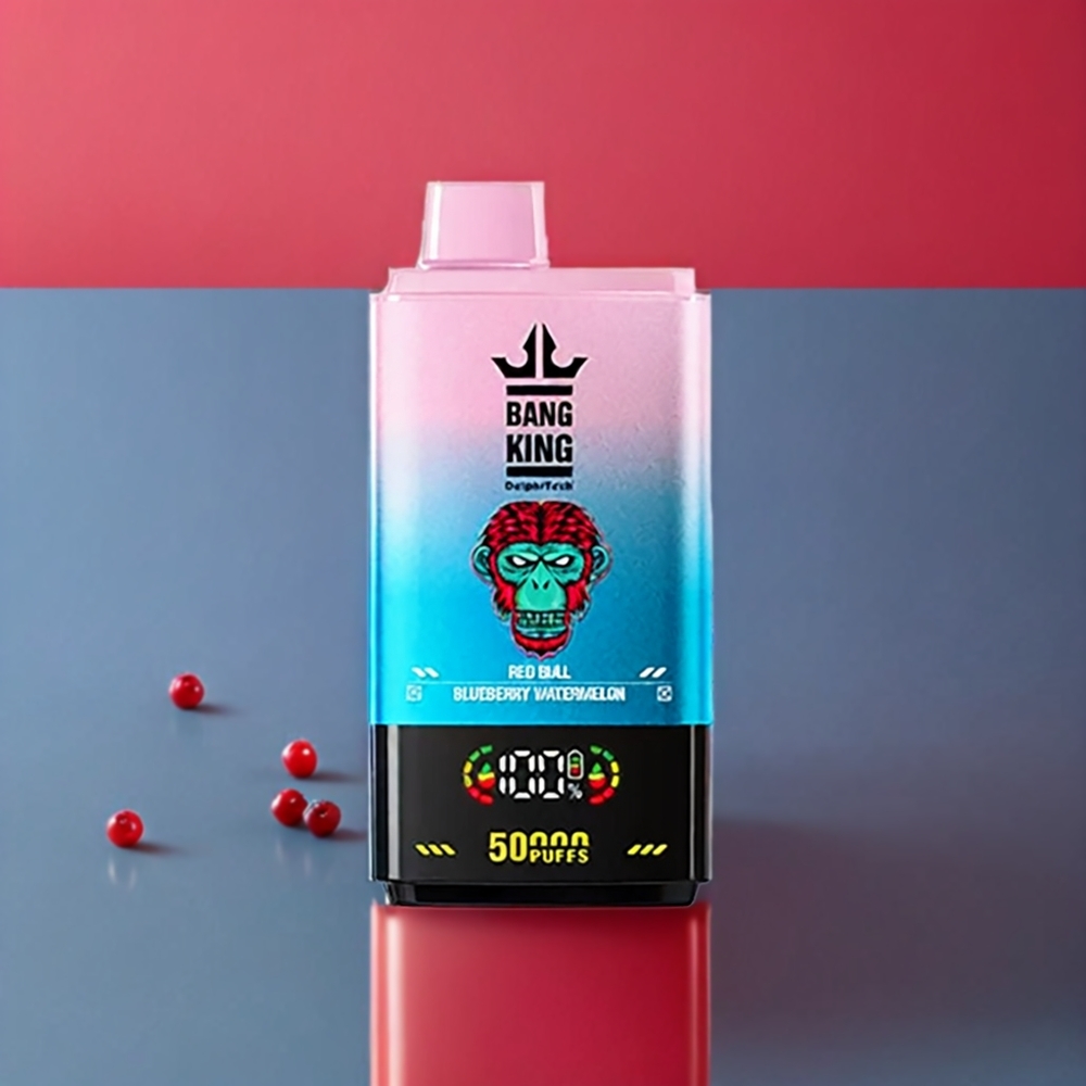 Bang King 50000 vape monouso Italia Ingrosso Red Bull Mirtillo Anguria con 50000 tiri, 50ml e batteria 850mAh