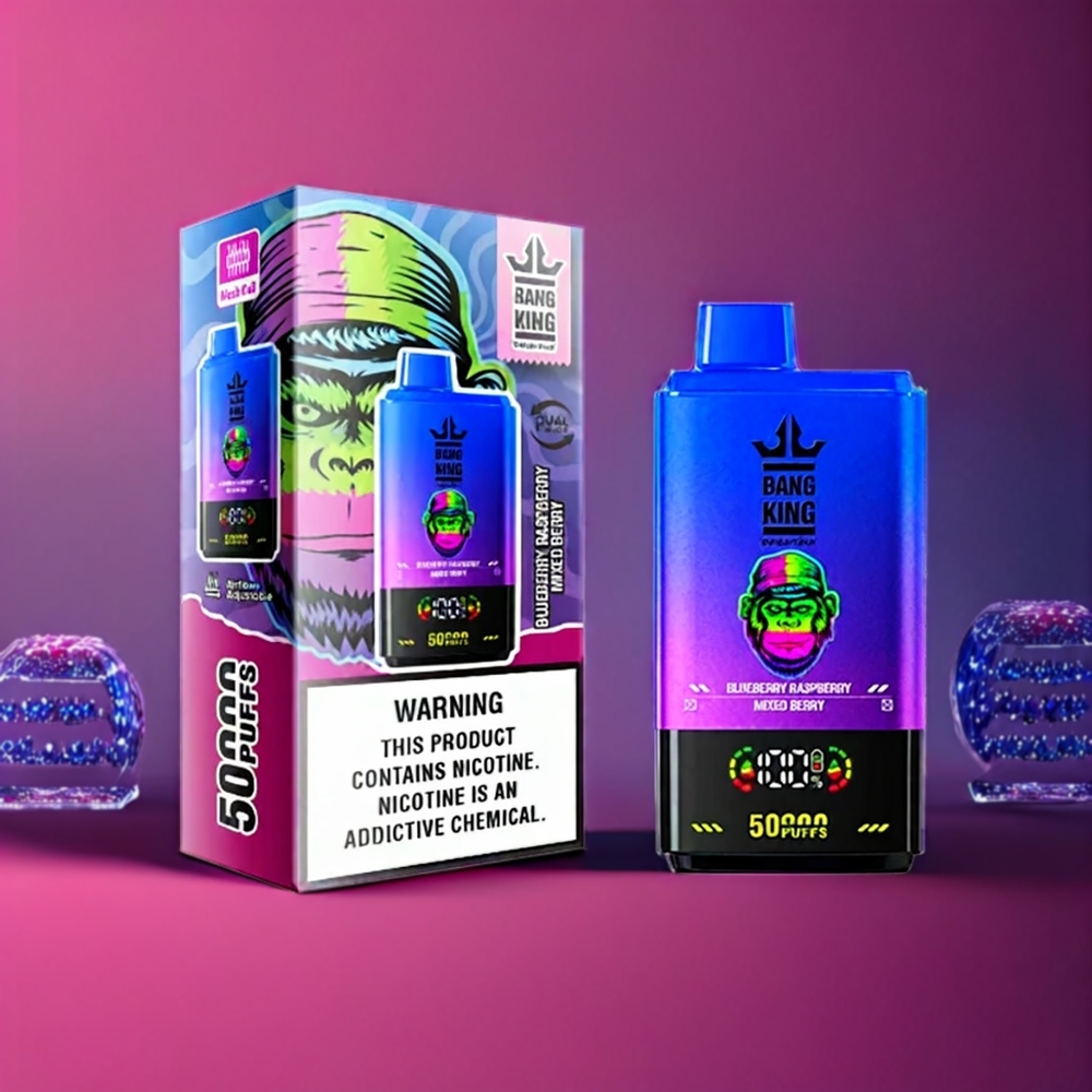 Bang King 50000 vape monouso Misto di Bacche (Mirtillo e Lampone) - 50ml, 850mAh, Italia Ingrosso