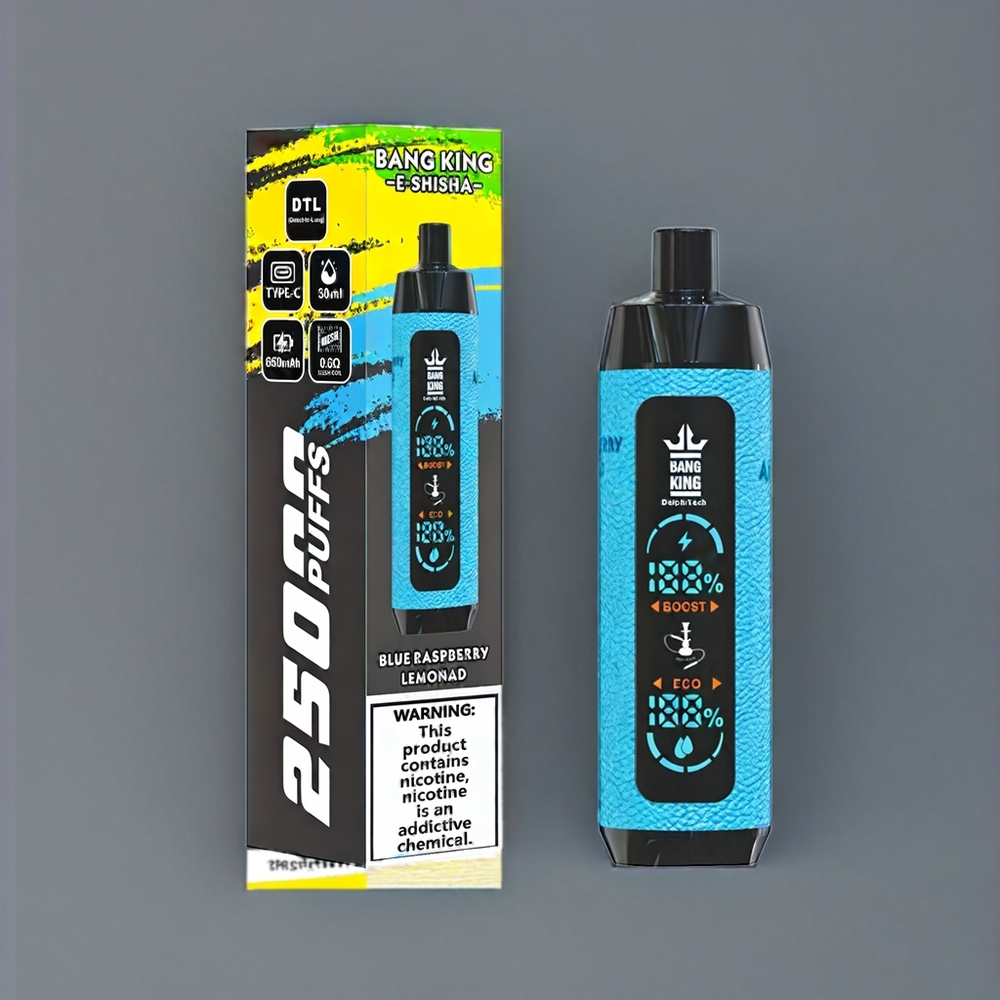 Bang King Shisha 25000 Puff Italia Ingrosso vape monouso Lampone Blu Limonata