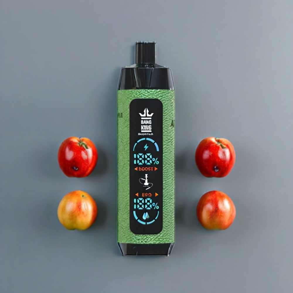 Bang King Shisha 25000 Puff vape monouso Mela Doppia - Italia Ingrosso - 30ml E-Liquid, 650 mAh, Tipo-C Ricarica, 0% 2% 3% 5% Nicotina