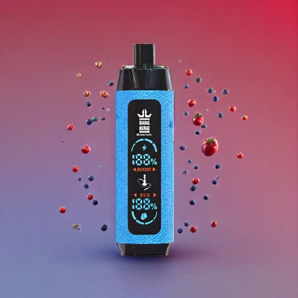 Bang King Shisha 25000 Puff vape monouso Vimto Bull Italia Ingrosso - 30ml E-Liquid, 650 mAh Batteria, 0.6 Ohm Bobina a maglie, Tipo-C Ricarica