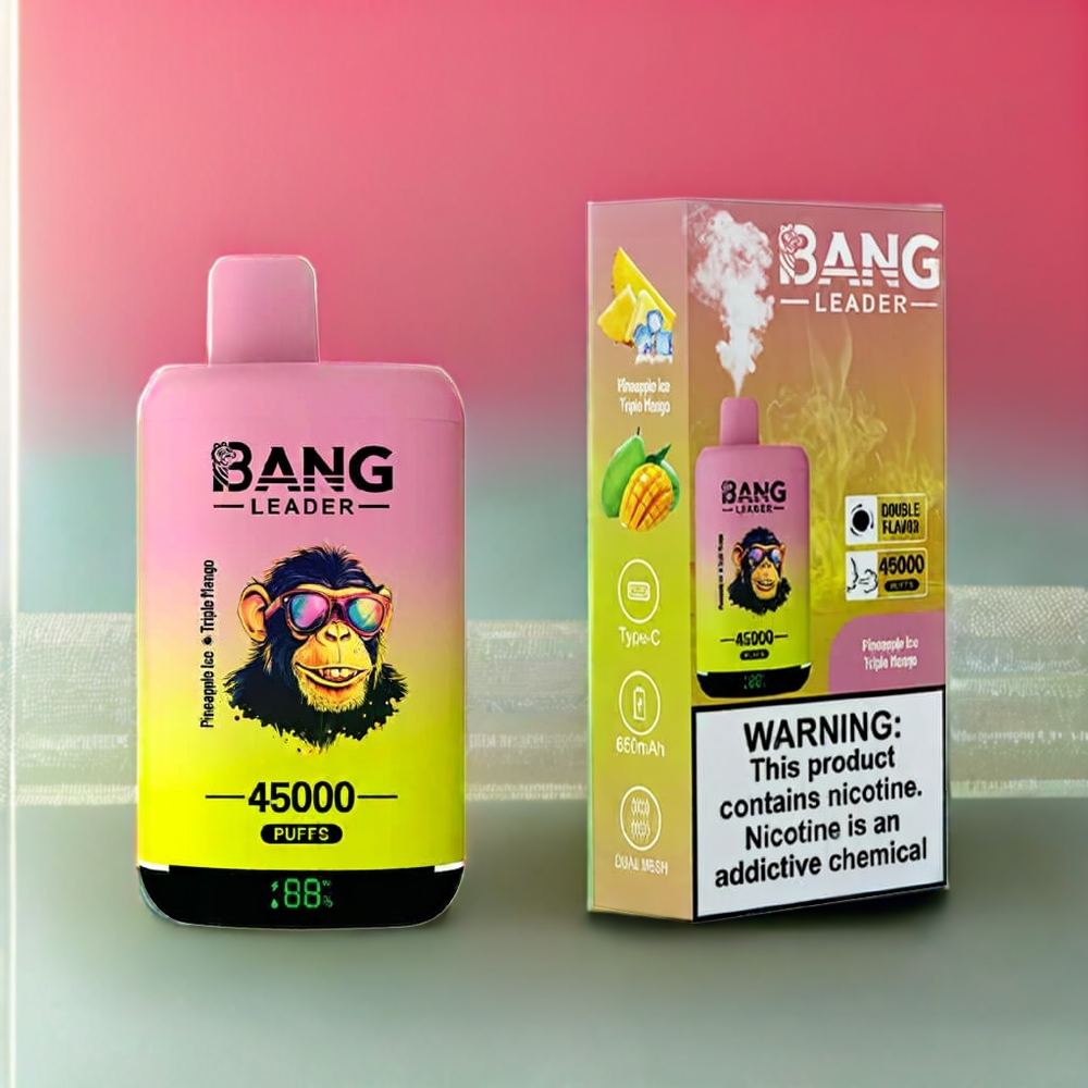 Bang Leader 45000 Puff Italia Ingrosso vape monouso Ananas Ghiaccio & Triplo Mango