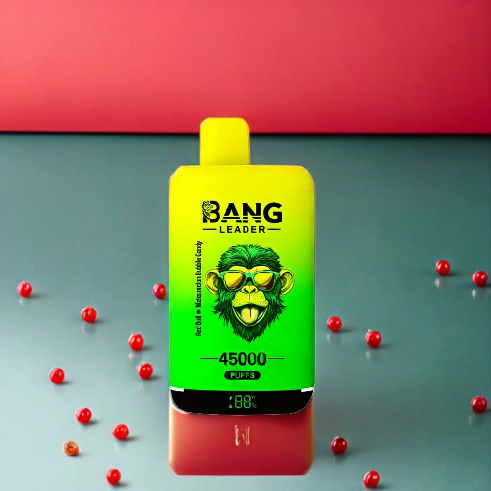 Bang Leader 45000 Puff vape monouso Red Bull Anguria Caramella Bollente - Italia Ingrosso - 0%/2%/3%/5% Nicotina, Schermo Intelligente, Dual Flavor