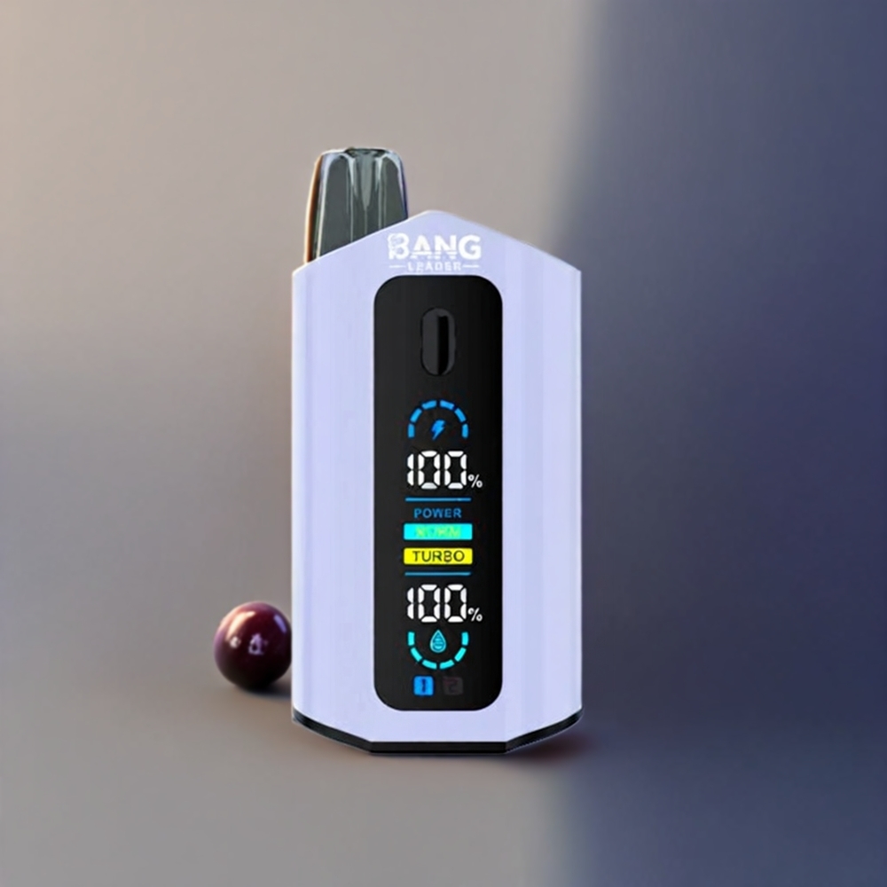 Bang Leader 50000 Puffs Italia Ingrosso vape monouso Uva Nera Uva Verde con 13400mAh, 36ml E-liquid, 2-in-1 Gusti e Ricarica Type-C